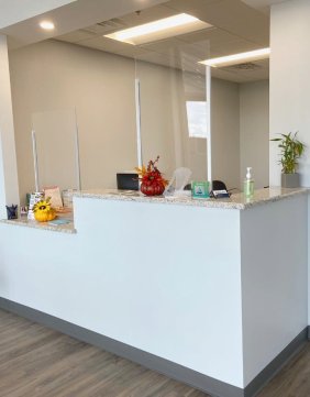 Dental office reception desk in Collegeville