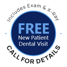 free new patient dental visit stamp